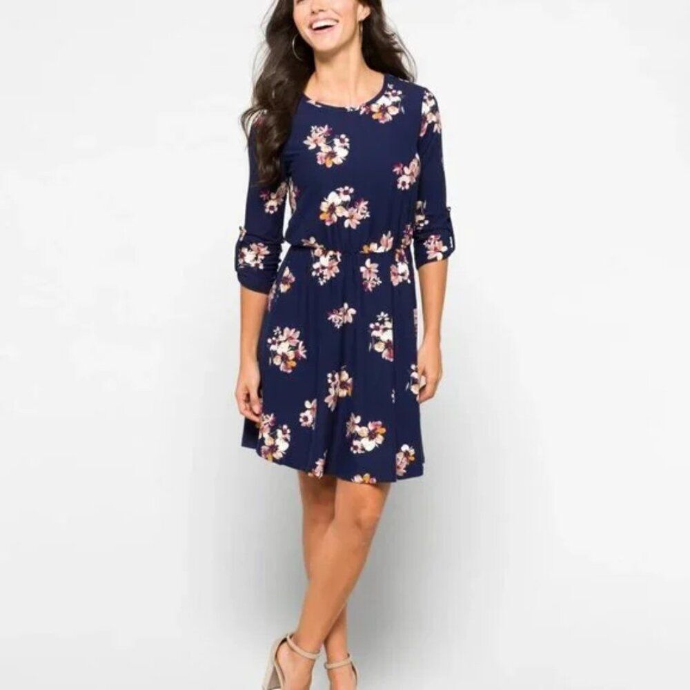 French Grey Murphy Brushed Knit Dress S
